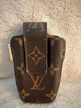 Louis Vuitton Brown Monogram Canvas Phone Pouch